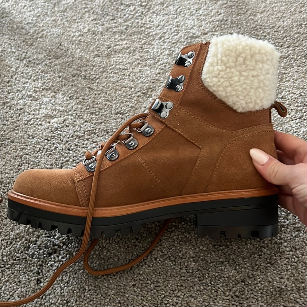 Marc Fisher Isabel Bootie in tan/light brown